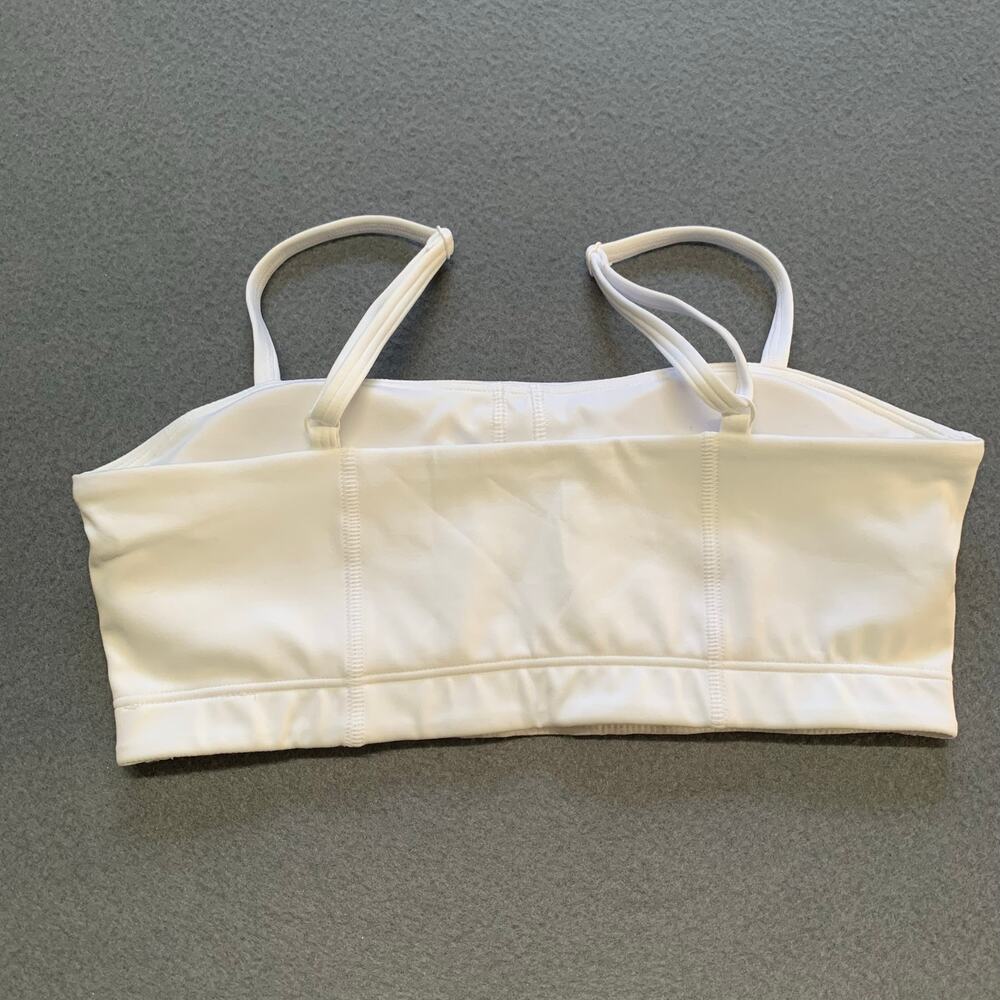 NWOT Gymshark White Bandeau Sports Bra Small B2A6Y - Picture 2 of 6